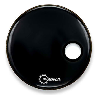 Aquarian RSM22BK 22" Regulator 4 3/4" Offset Hole - Gloss Black