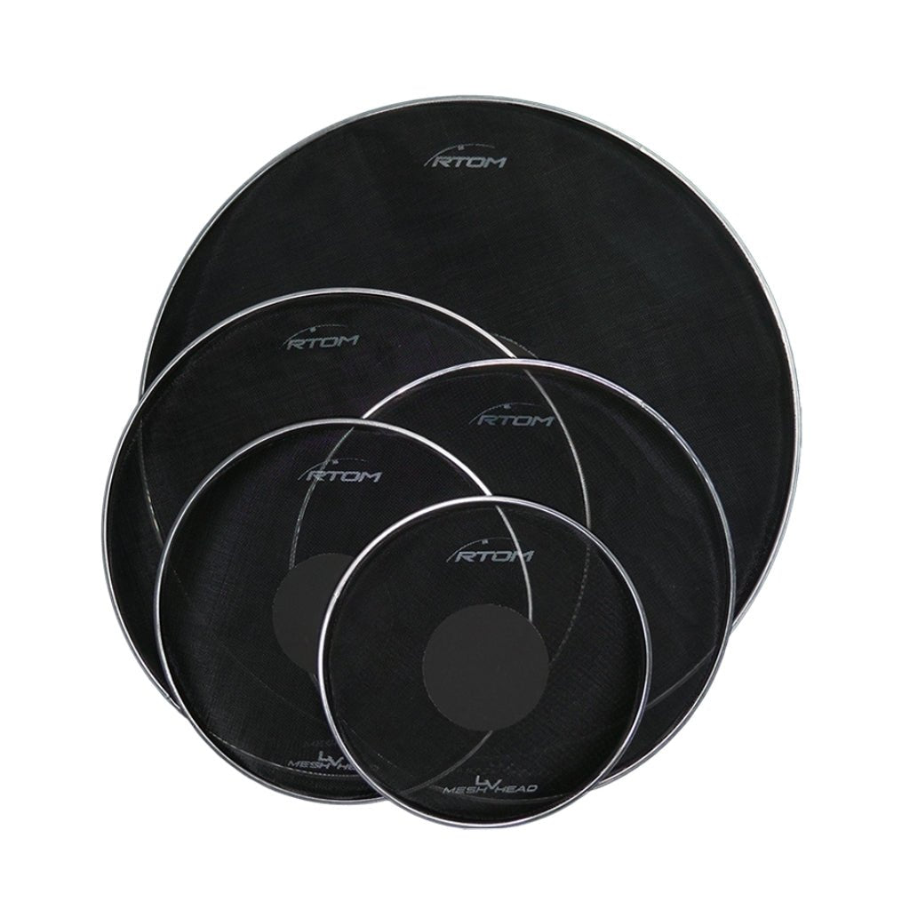 RTOM 10/12/14/16/22" Mesh Head Pack LVMHKIT Drum Heads Sky Music