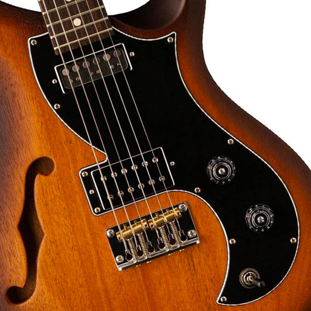 PRS S2 Vela Semi Hollow Satin McCarty Tobacco Sunburst Dot Inlay