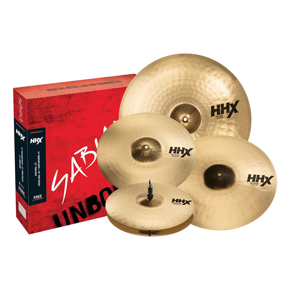 Sabian HHX Performance Set Brilliant (14/16/18/21) Cymbals Sky Music