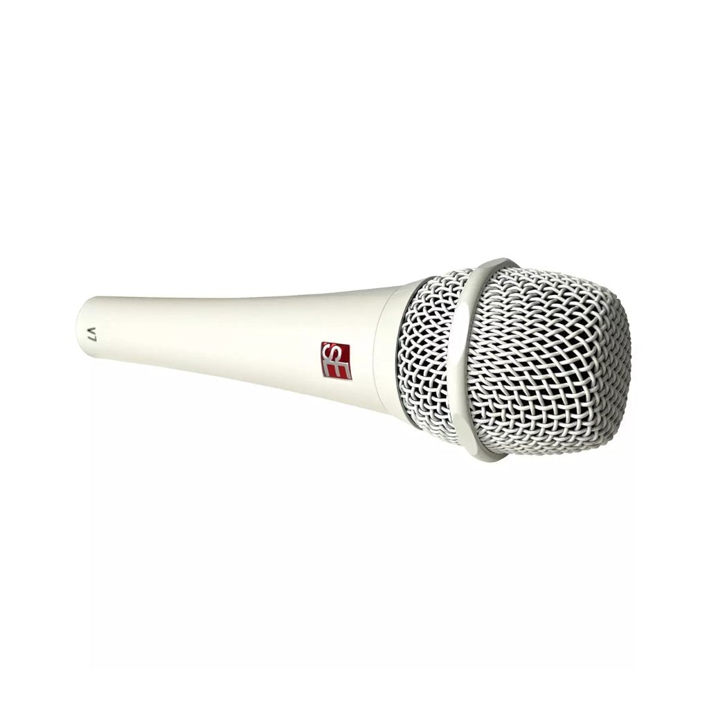 sE Electronics V7 Supercardioid Dynamic Handheld Vocal Microphone - White Microphones Sky Music