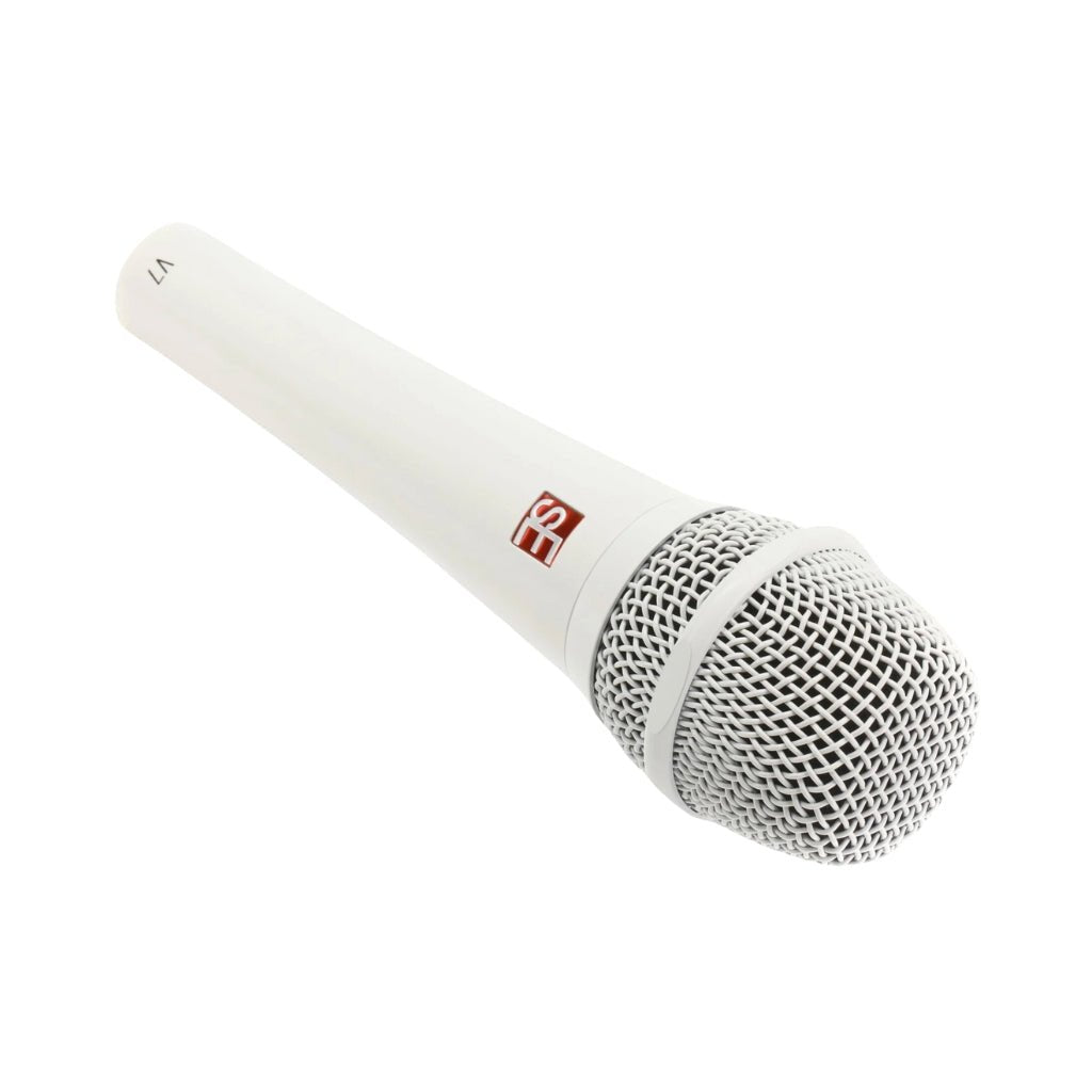 sE Electronics V7 Supercardioid Dynamic Handheld Vocal Microphone - White Microphones Sky Music
