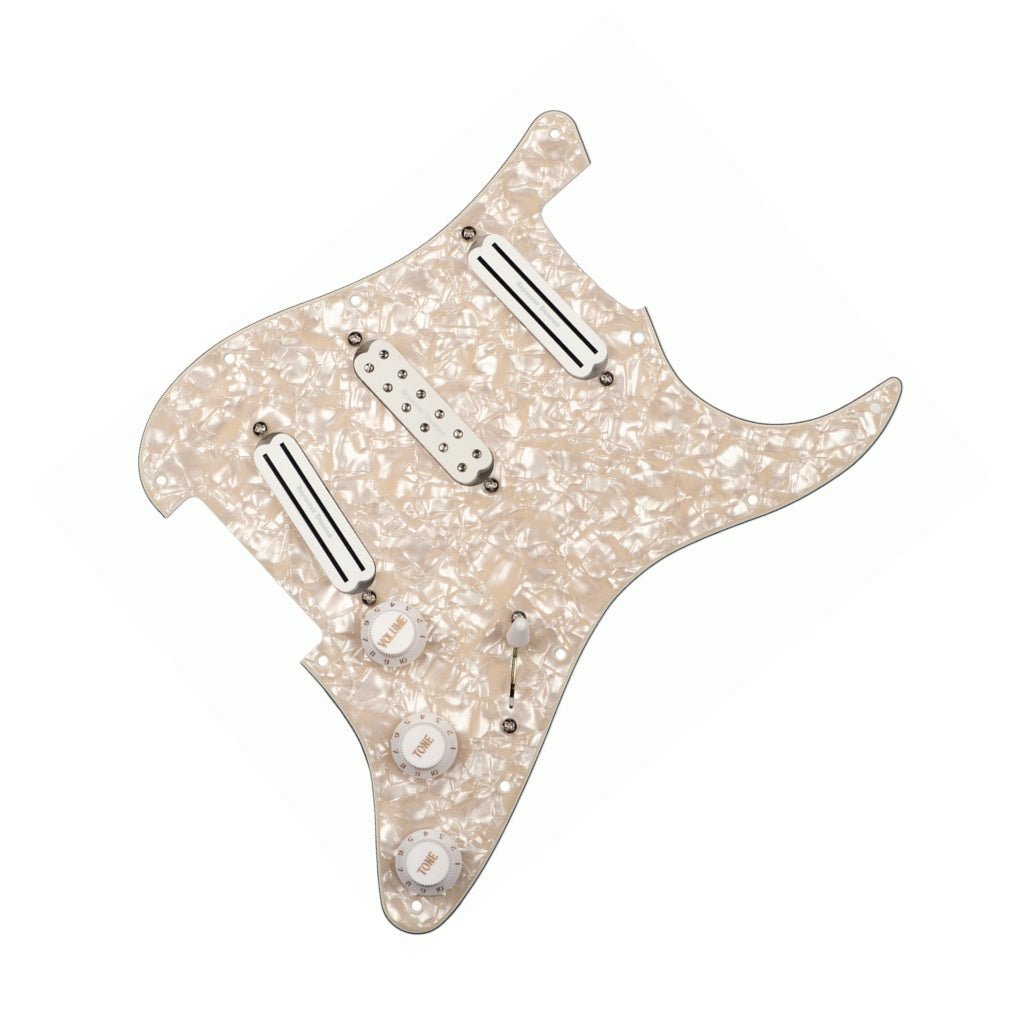 Seymour Duncan Dave Murray Pickguard Assembly Hot Rails/JB Jr. Pickups - Pearloid Electric Guitar Pickups Sky Music
