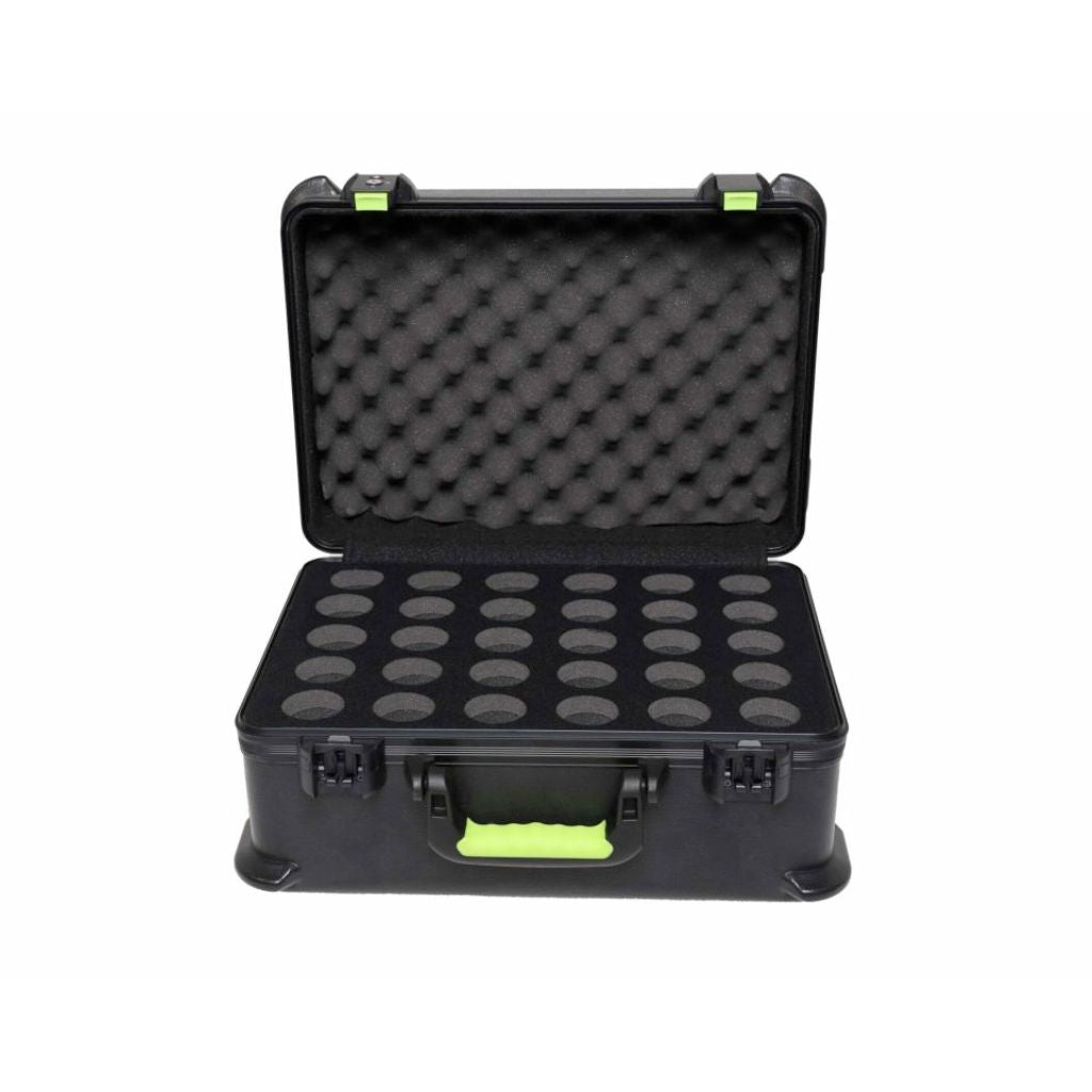 Gator - SH-MICCASE30 Molded Case w/ Drops for (30) Mics - TSA Latch