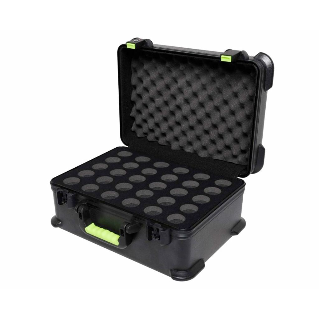 Gator - SH-MICCASE30 Molded Case w/ Drops for (30) Mics - TSA Latch