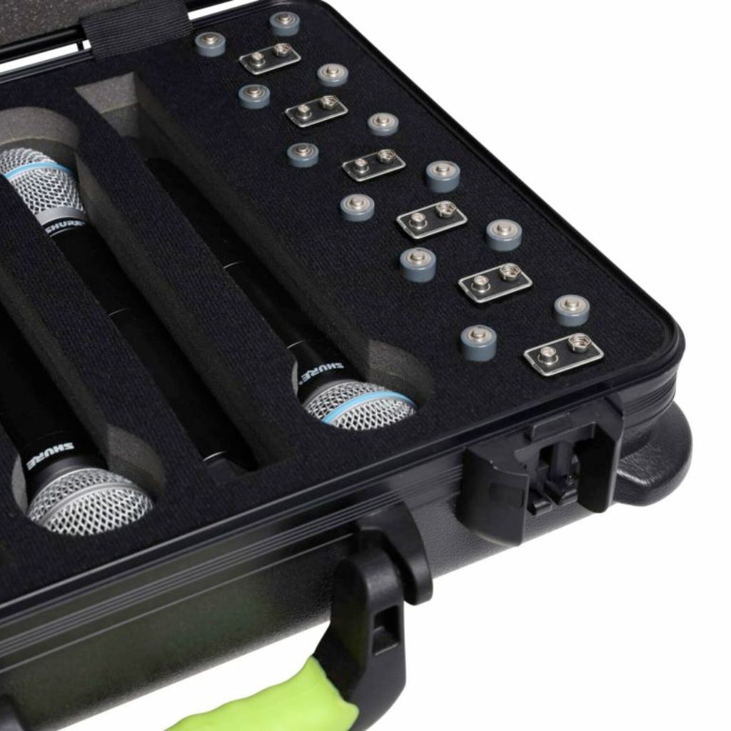 Gator - SH-MICCASEW06 Molded Case for (6) Wireless Mics - TSA Latch