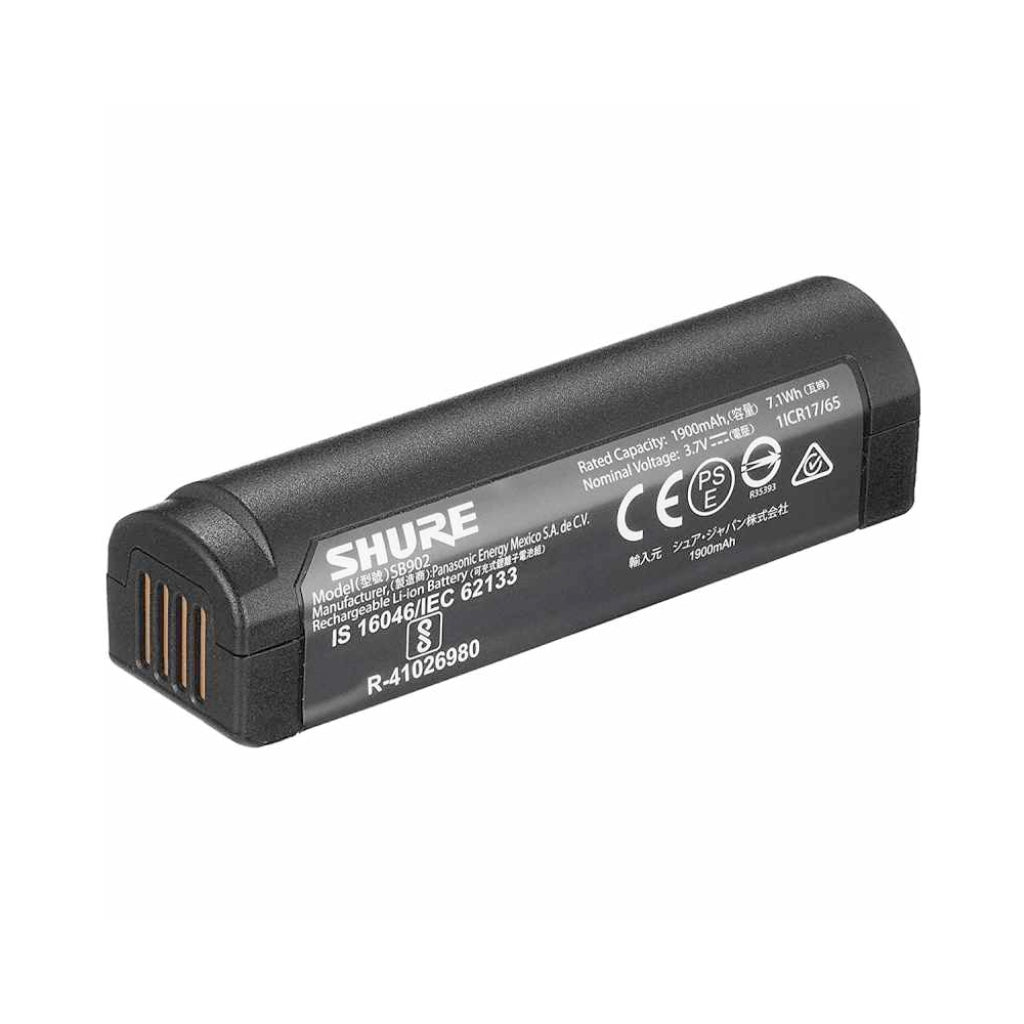 Shure - SB902 - Rechargable Li-ion Battery fits GLX-D and MXW2
