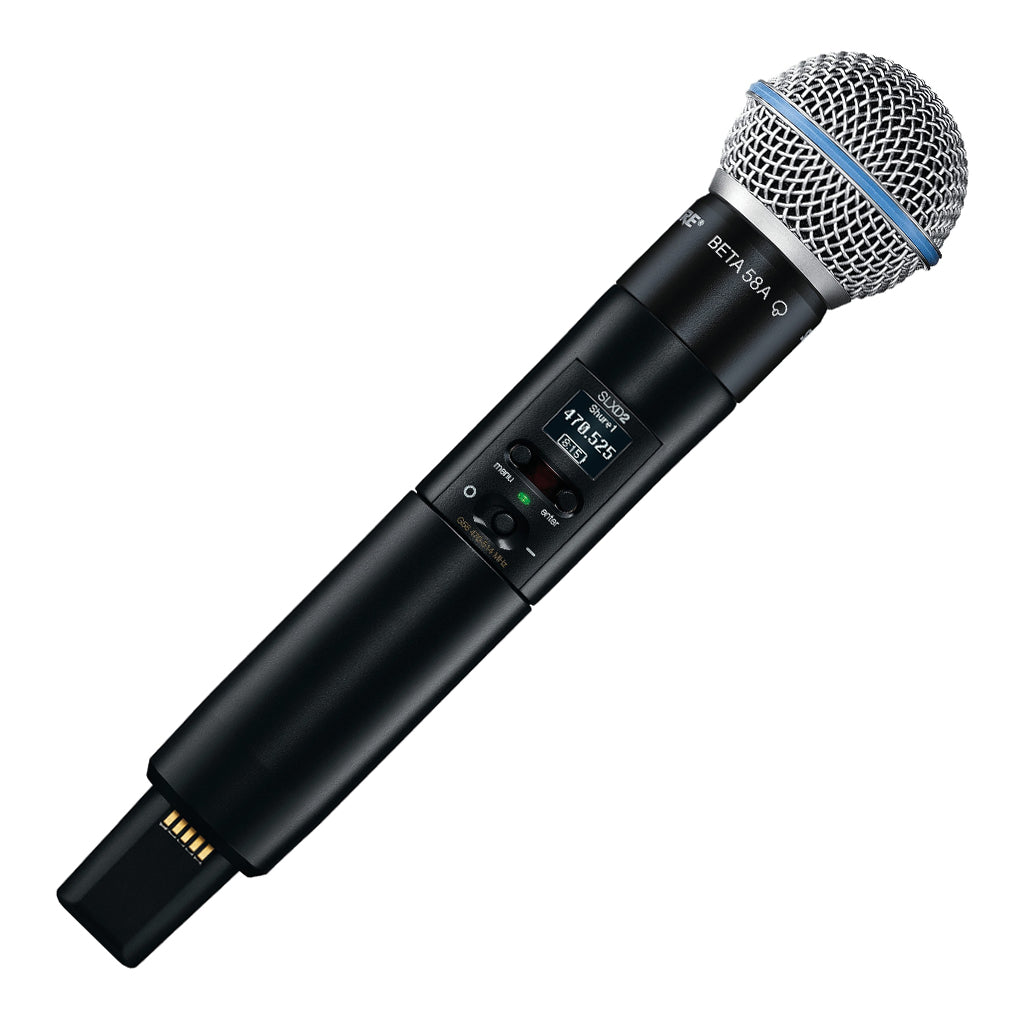 Shure SLX D Digital Wireless Handheld Transmitter with SLXD2 Beta58