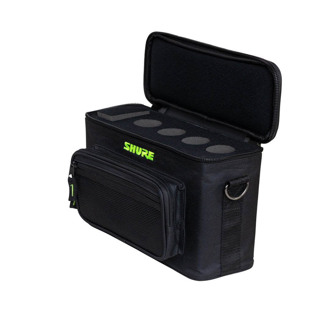 Shure By Gator SH-MICBAG04 Padded Microphone Bag - Holds Up to 4 Mics Microphone Stands & Accessories Sky Music