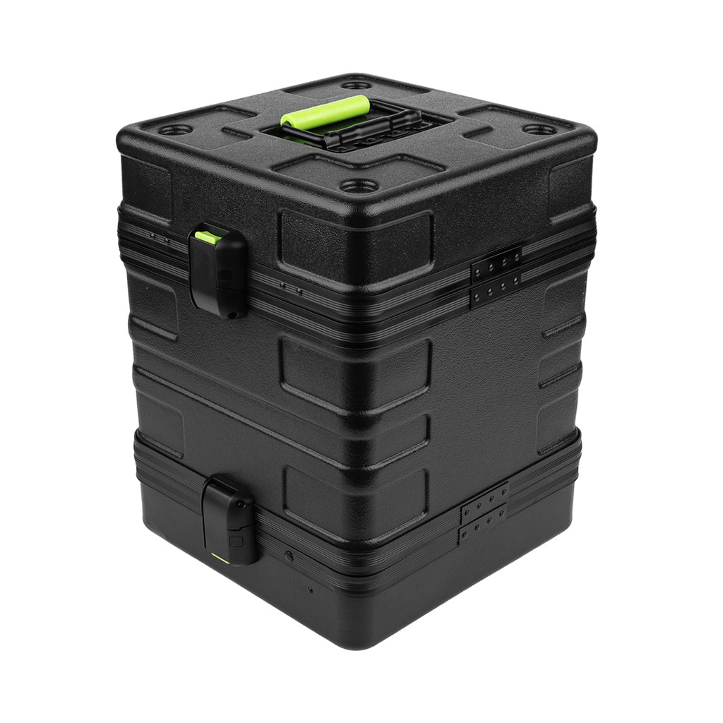Shure By Gator SH-WSYS-CASE4 Mini Rack Molded ATA Case – Holds 4 Wireless Systems Microphone Stands & Accessories Sky Music