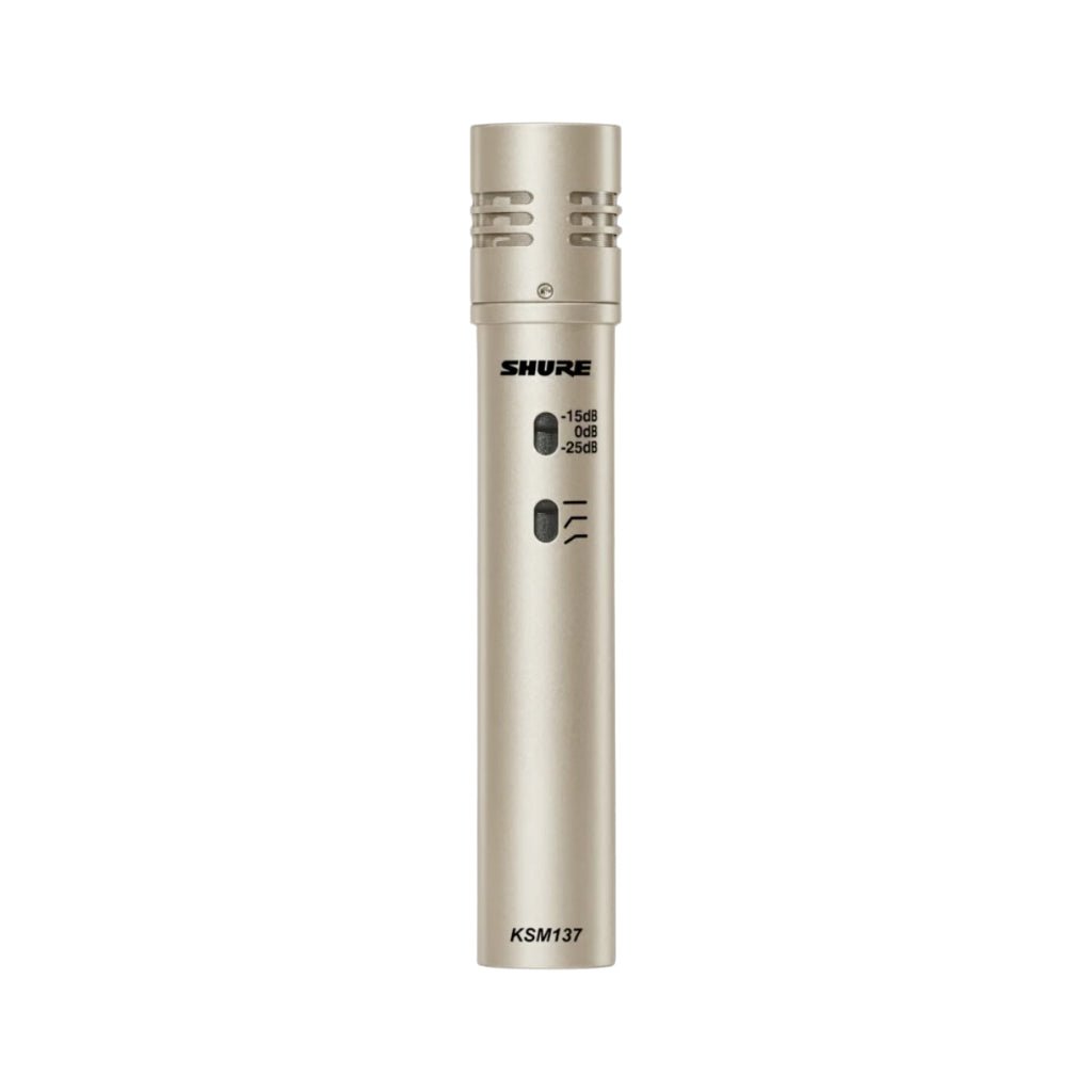 Shure KSM137SL Microphone Studio Condenser Cardioid in Champagne Microphones Sky Music