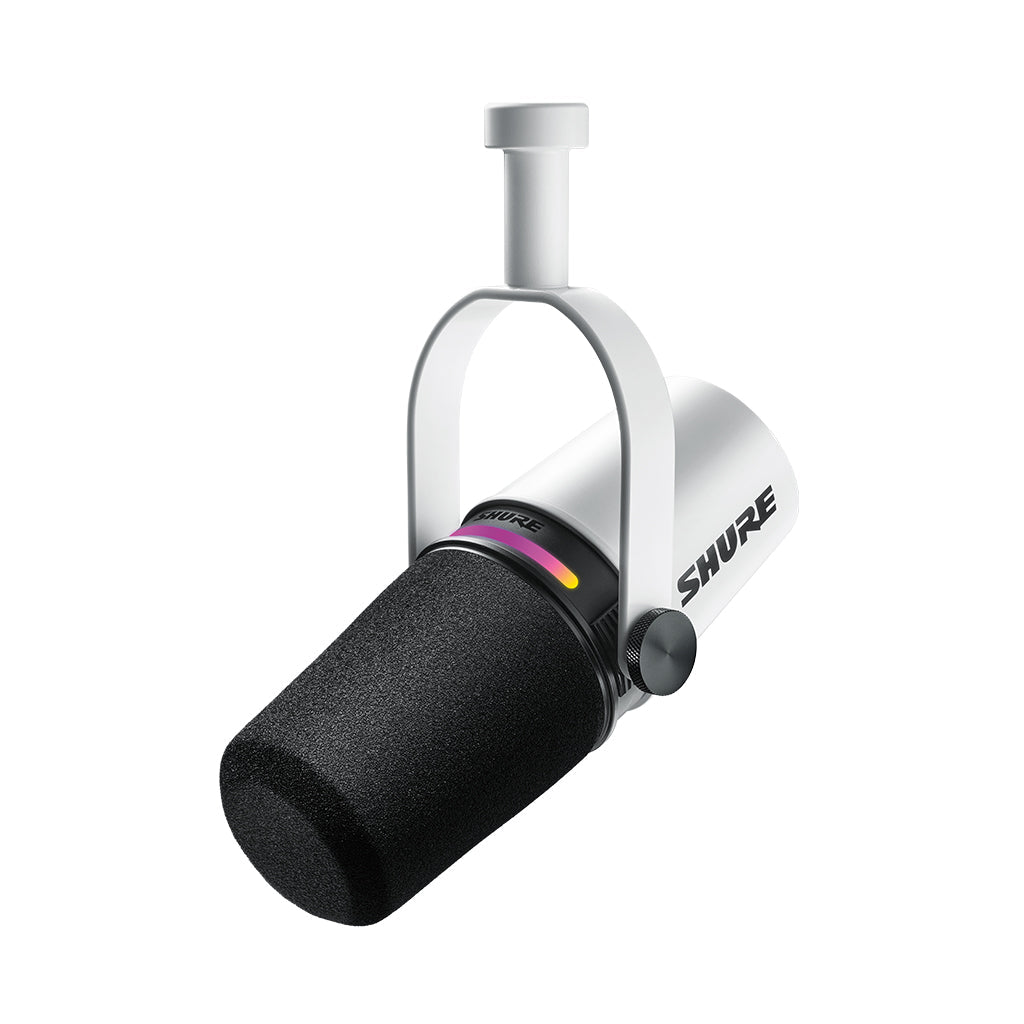 Shure Motiv MV7+ Podcast Microphone White Microphones Sky Music