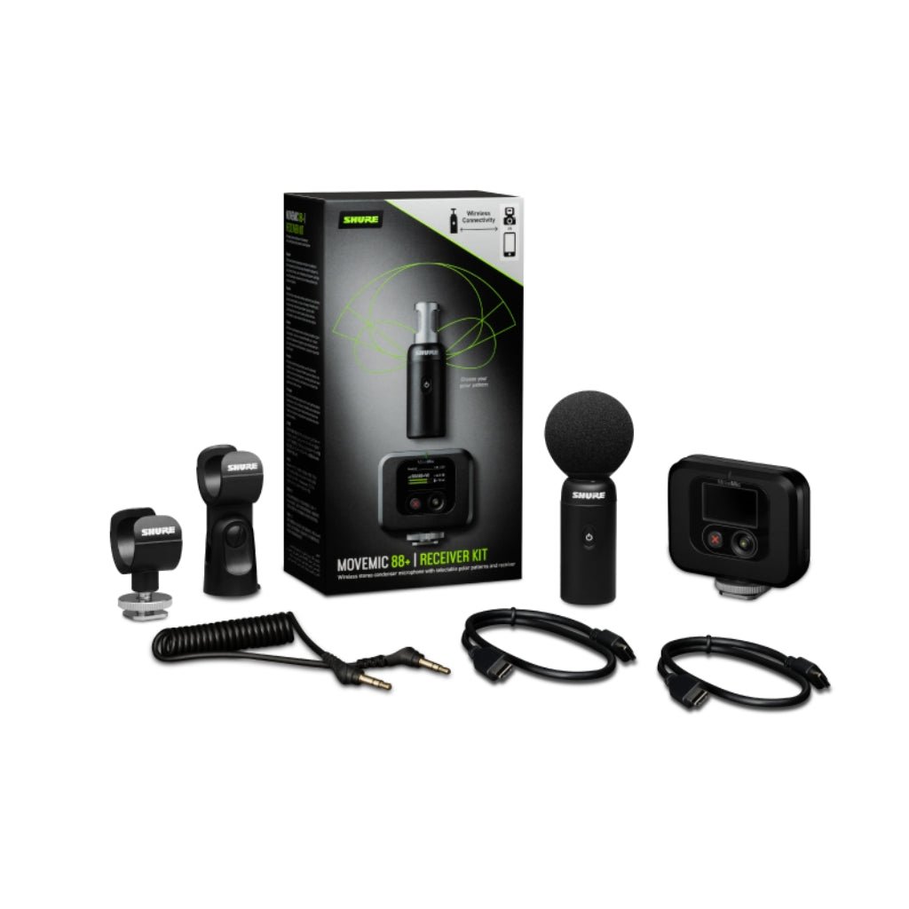 Shure MoveMic 88+ Wireless Stereo Microphone Microphones Sky Music