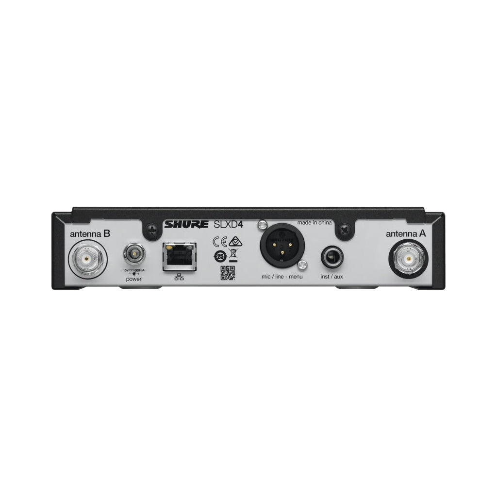 Shure SLXD4 Wireless Digital Receiver - Frequency H57 = 520-564MHz Wireless Systems Sky Music