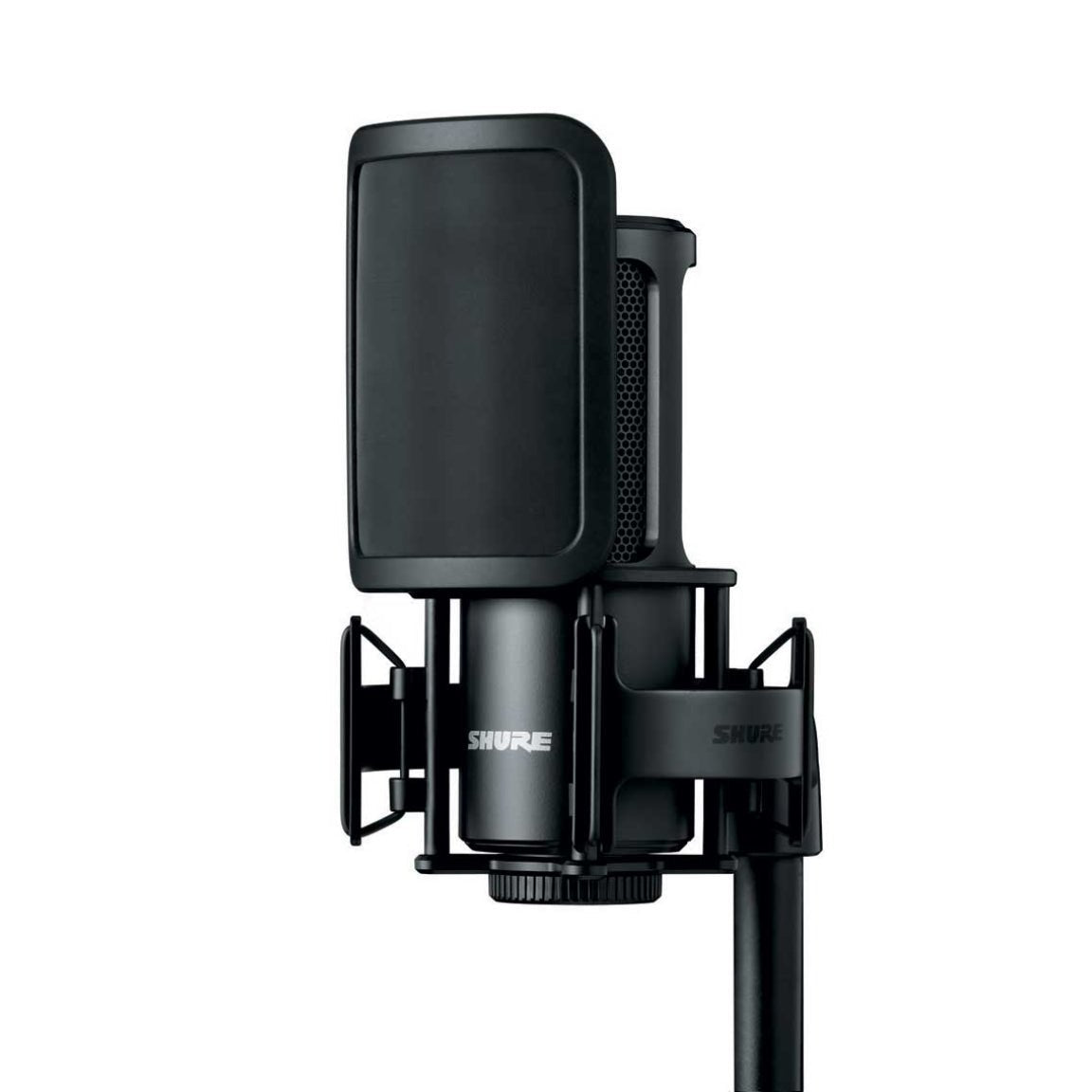 Shure SM4-K Microphone Dual Diaphragm Condenser with Hard Mount and Case - Black Microphones Sky Music