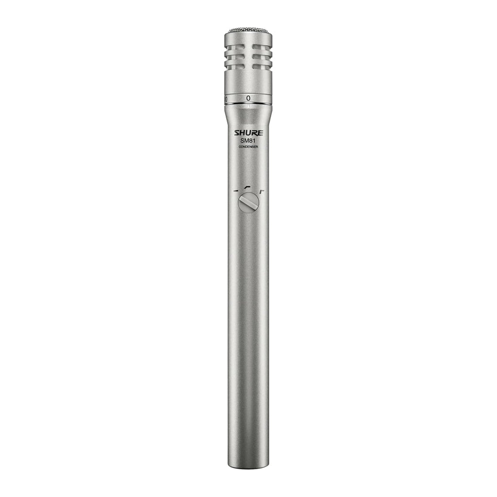 Shure SM81-LC Microphone Condenser Lo Z Studio Instrument Cardioid Microphones Sky Music