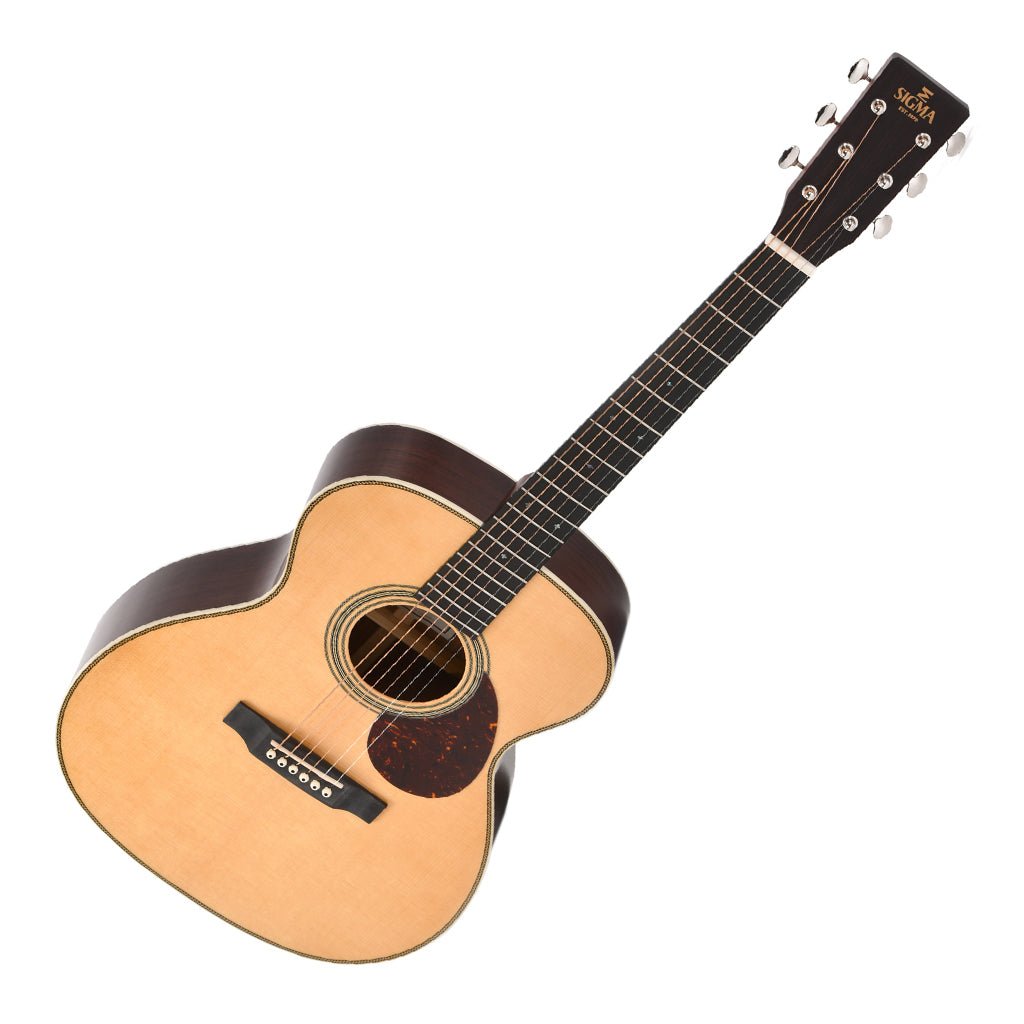 Sigma OMT28H with Herringbone Acoustic Guitars Sky Music
