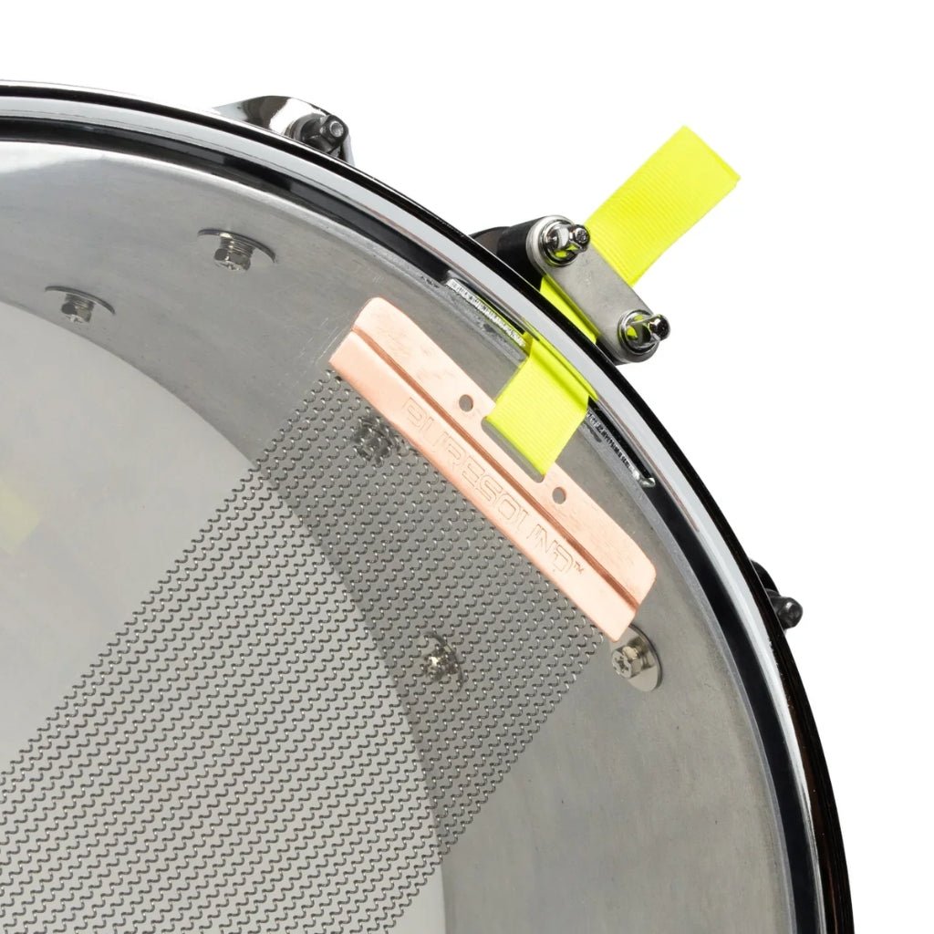 SJC Custom Drums Kevin "Pacsun" Kaine x Knocked Loose Signature "Suffocate" USA Snare Drum 6x13-inch - Distressed Aluminum Snare Drums Sky Music