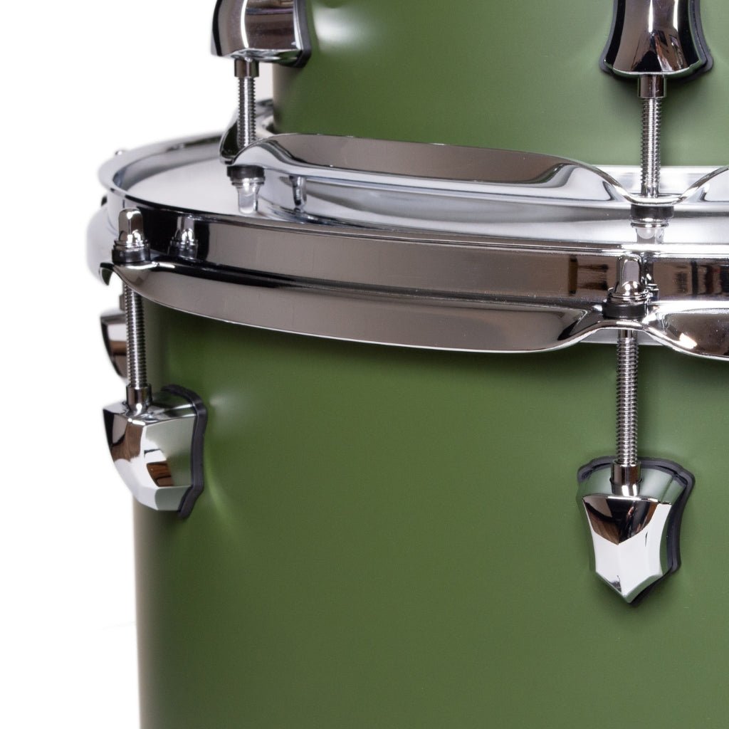 SJC Custom Drums Navigator Maple 3-Piece Shell Pack - Deep Olive Green Acoustic Drums Sky Music
