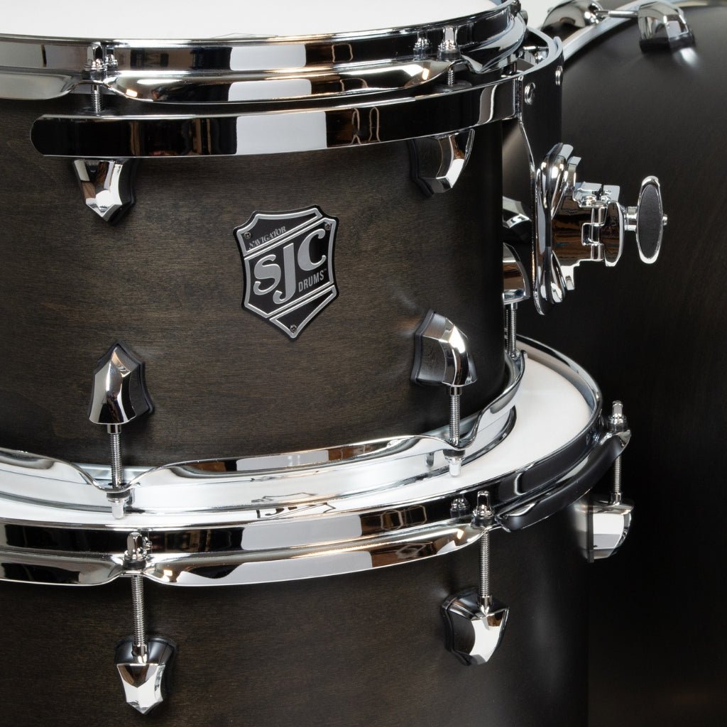 SJC Custom Drums Navigator Series 3-Piece Shell Pack - Ghost Black Acoustic Drums Sky Music