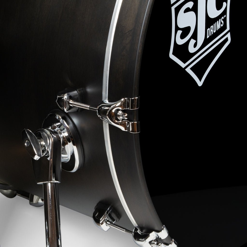 SJC Custom Drums Navigator Series 3-Piece Shell Pack - Ghost Black Acoustic Drums Sky Music