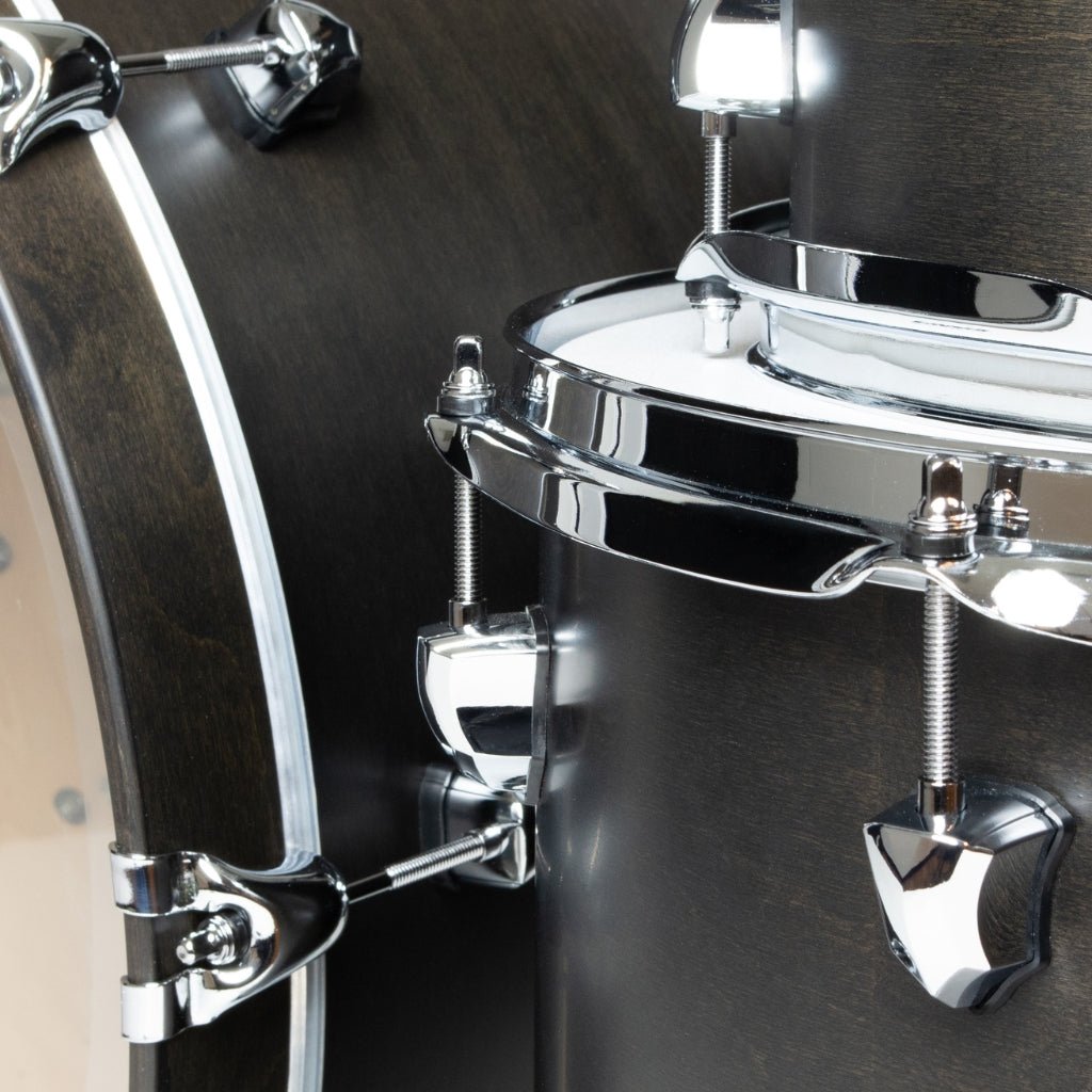 SJC Custom Drums Navigator Series 3-Piece Shell Pack - Ghost Black Acoustic Drums Sky Music