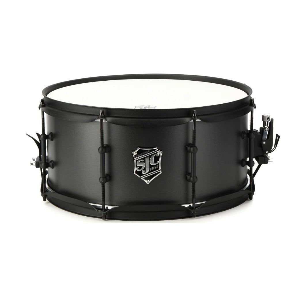 SJC Custom Drums Pathfinder Snare Drum 6.5x14-inch - Galaxy Gray Snare Drums Sky Music