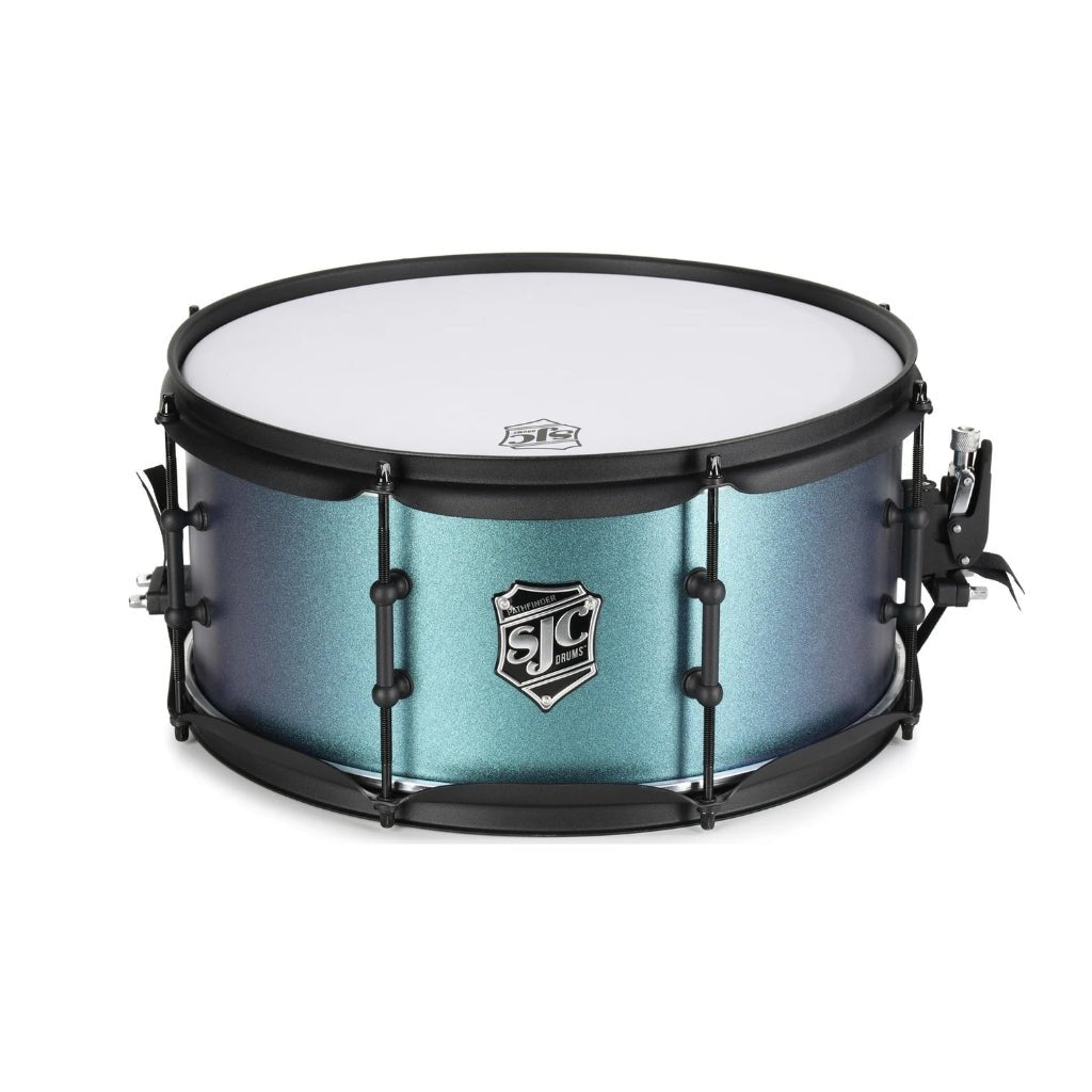 SJC Custom Drums Pathfinder Snare Drum 6.5x14-inch - Pacific Teal Snare Drums Sky Music
