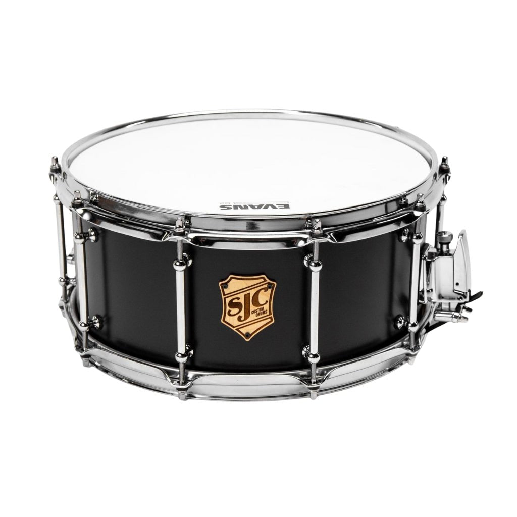 SJC Custom Drums Tour Series Maple Snare Drum 6.5x14-inch - Matte Black Snare Drums Sky Music