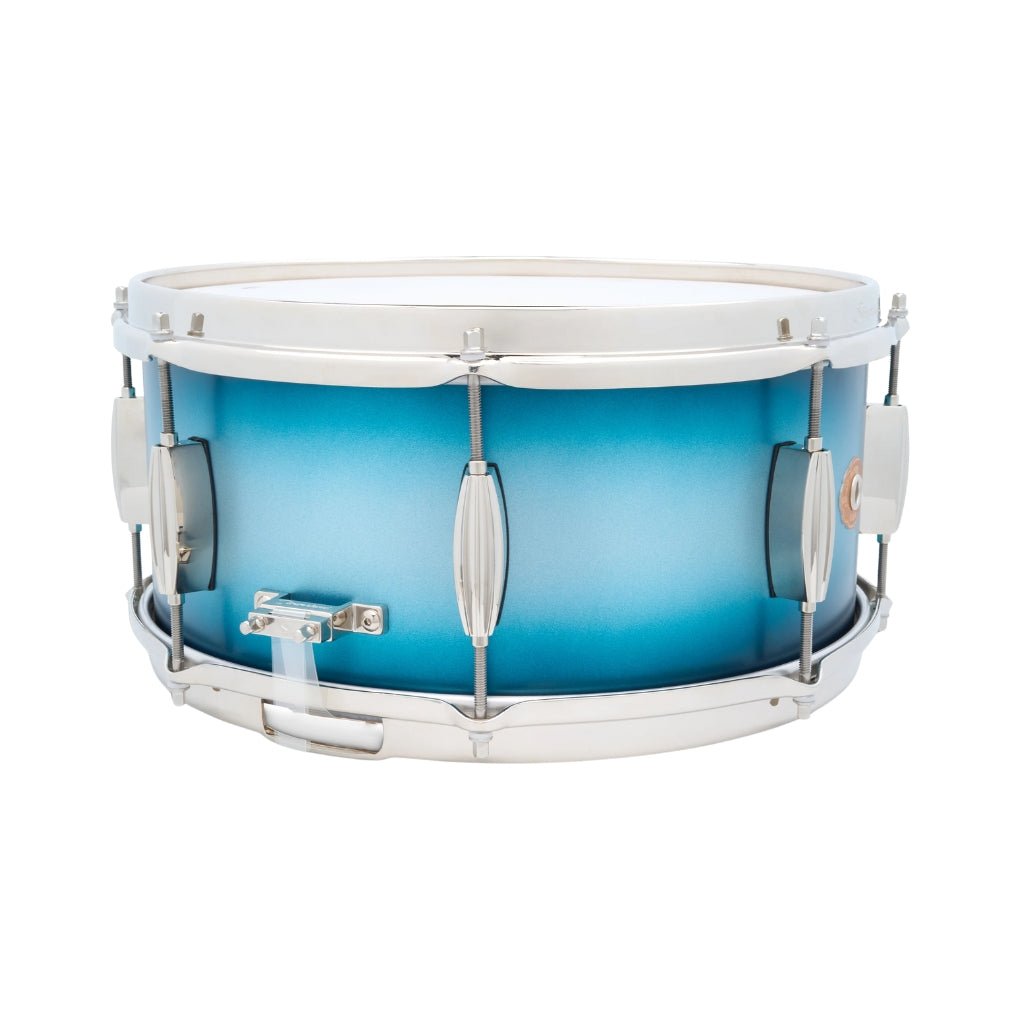 Slingerland Radio King Artist Snare Drum - 6.5 inches x 14 inches, Blue and Silver Duco Lacquer Snare Drums Sky Music