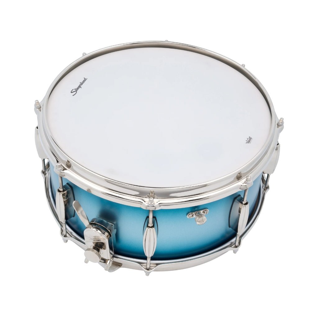Slingerland Radio King Artist Snare Drum - 6.5 inches x 14 inches, Blue and Silver Duco Lacquer Snare Drums Sky Music