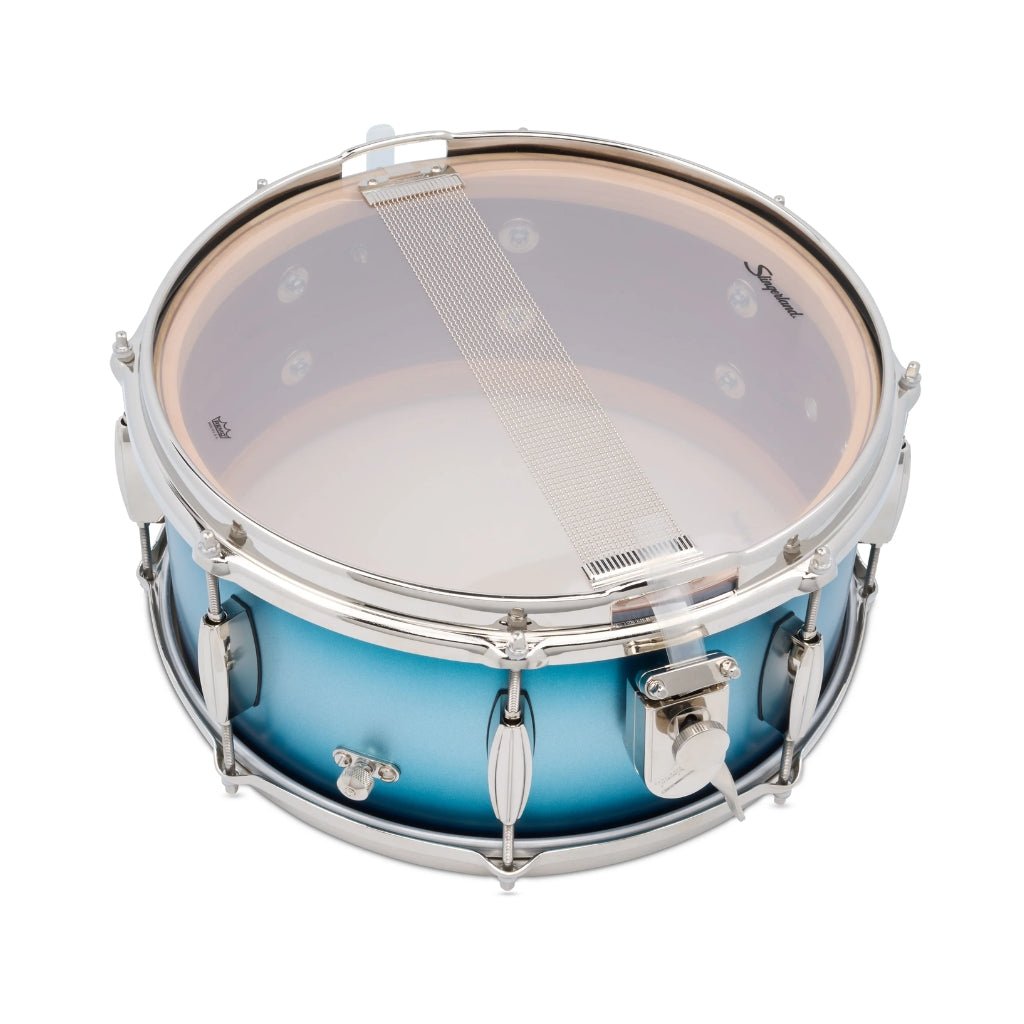 Slingerland Radio King Artist Snare Drum - 6.5 inches x 14 inches, Blue and Silver Duco Lacquer Snare Drums Sky Music