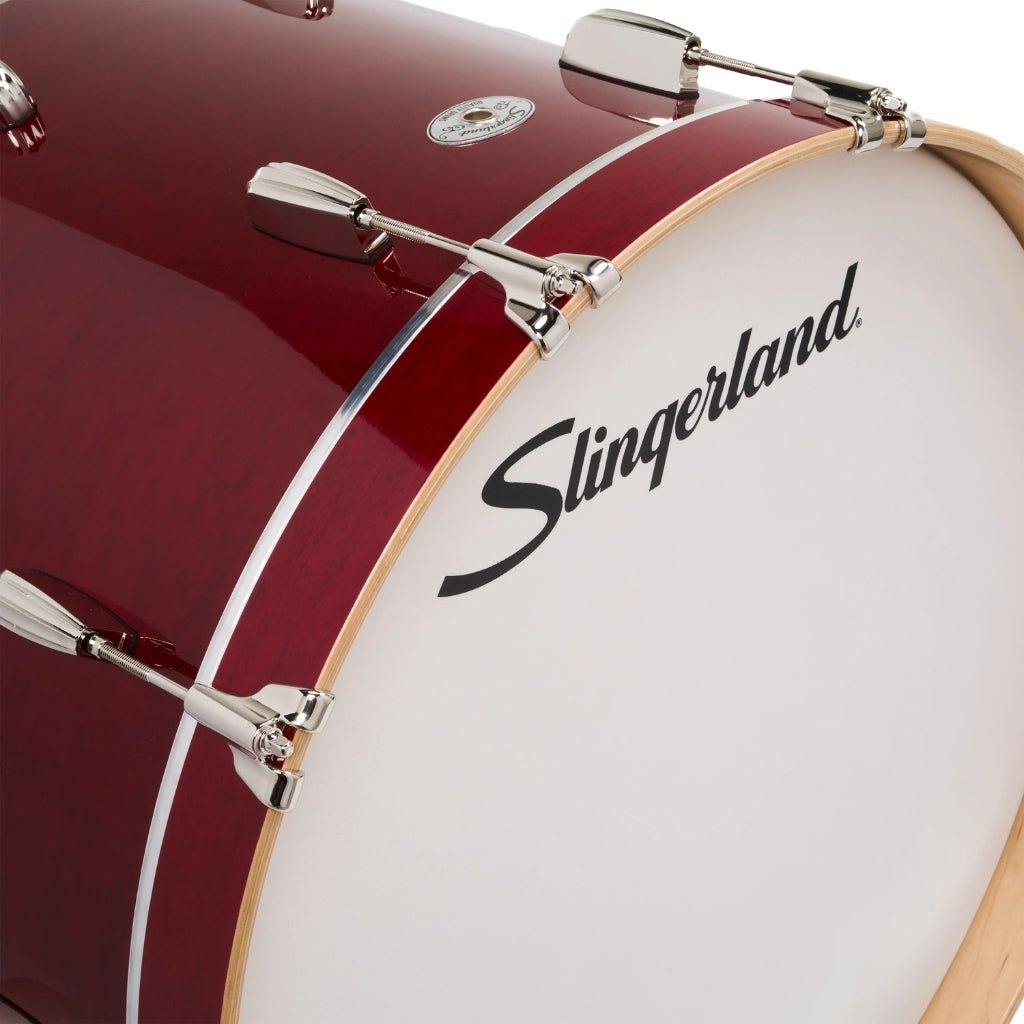 Slingerland Studio King 3-piece Shell Pack - Royal Crimson Lacquer Acoustic Drums Sky Music