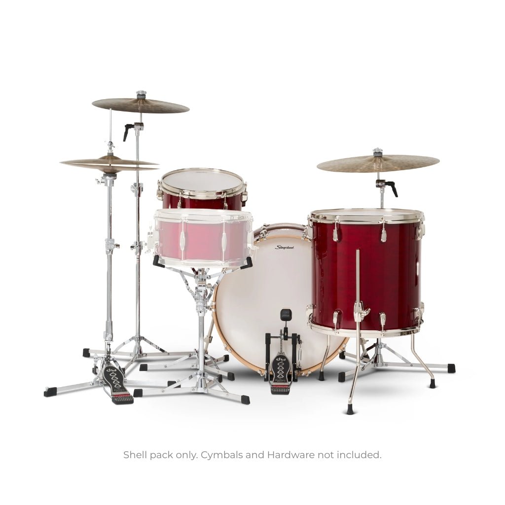 Slingerland Studio King 3-piece Shell Pack - Royal Crimson Lacquer Acoustic Drums Sky Music
