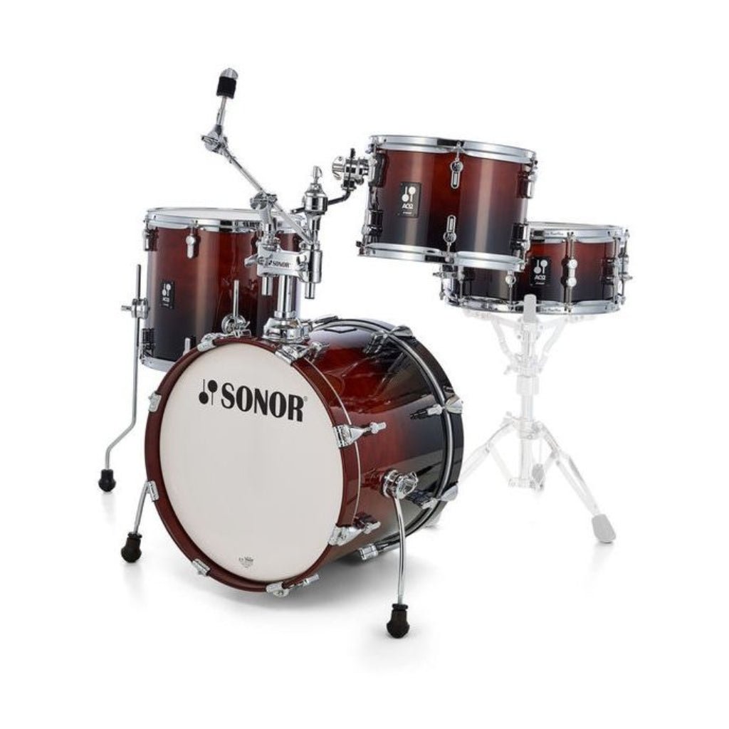 Sonor AQ2 Bop 4-piece Shell Pack with Snare - Brown Fade Acoustic Drums Sky Music