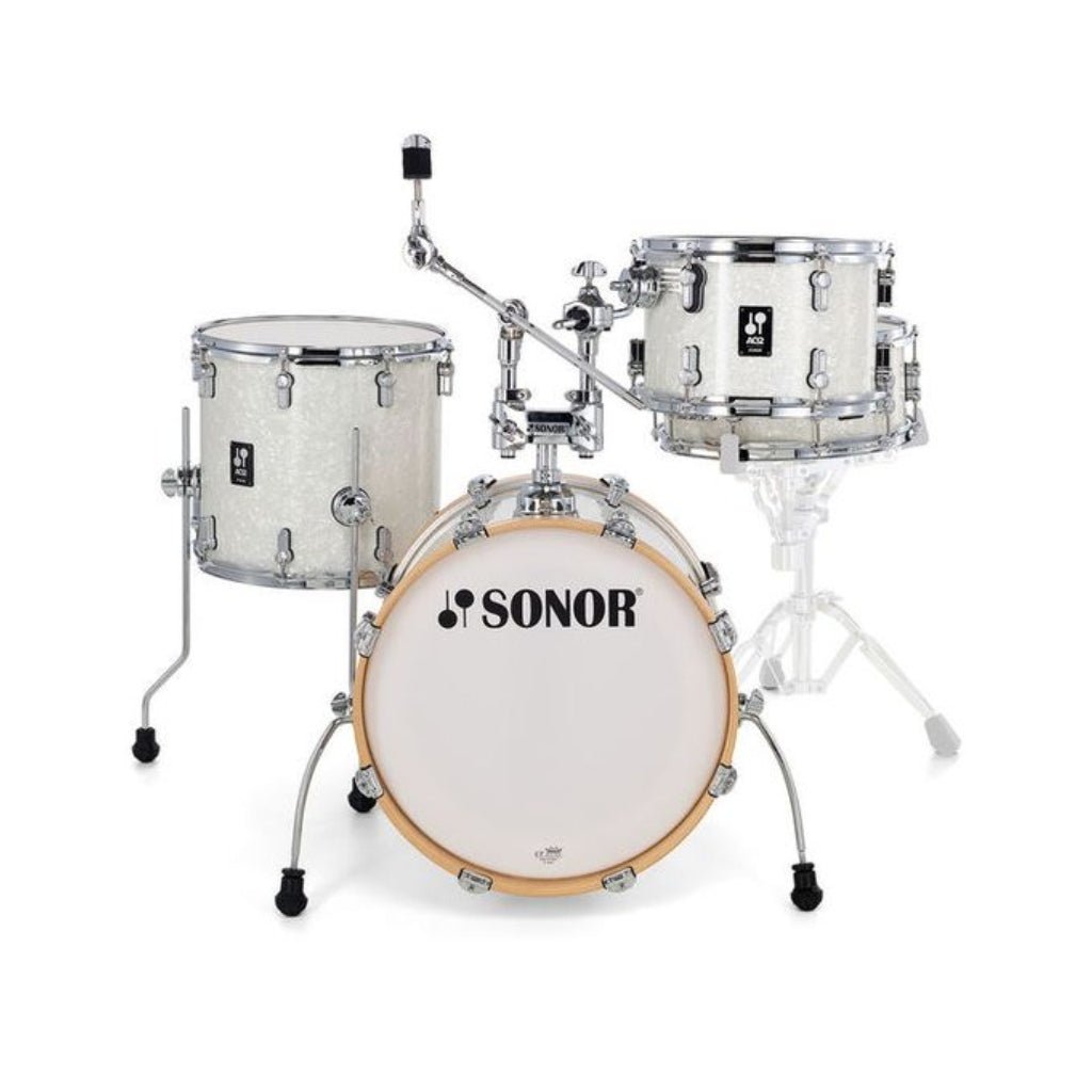 Sonor AQ2 Series Bop 4-Piece Shell Pack - White Pearl Acoustic Drums Sky Music