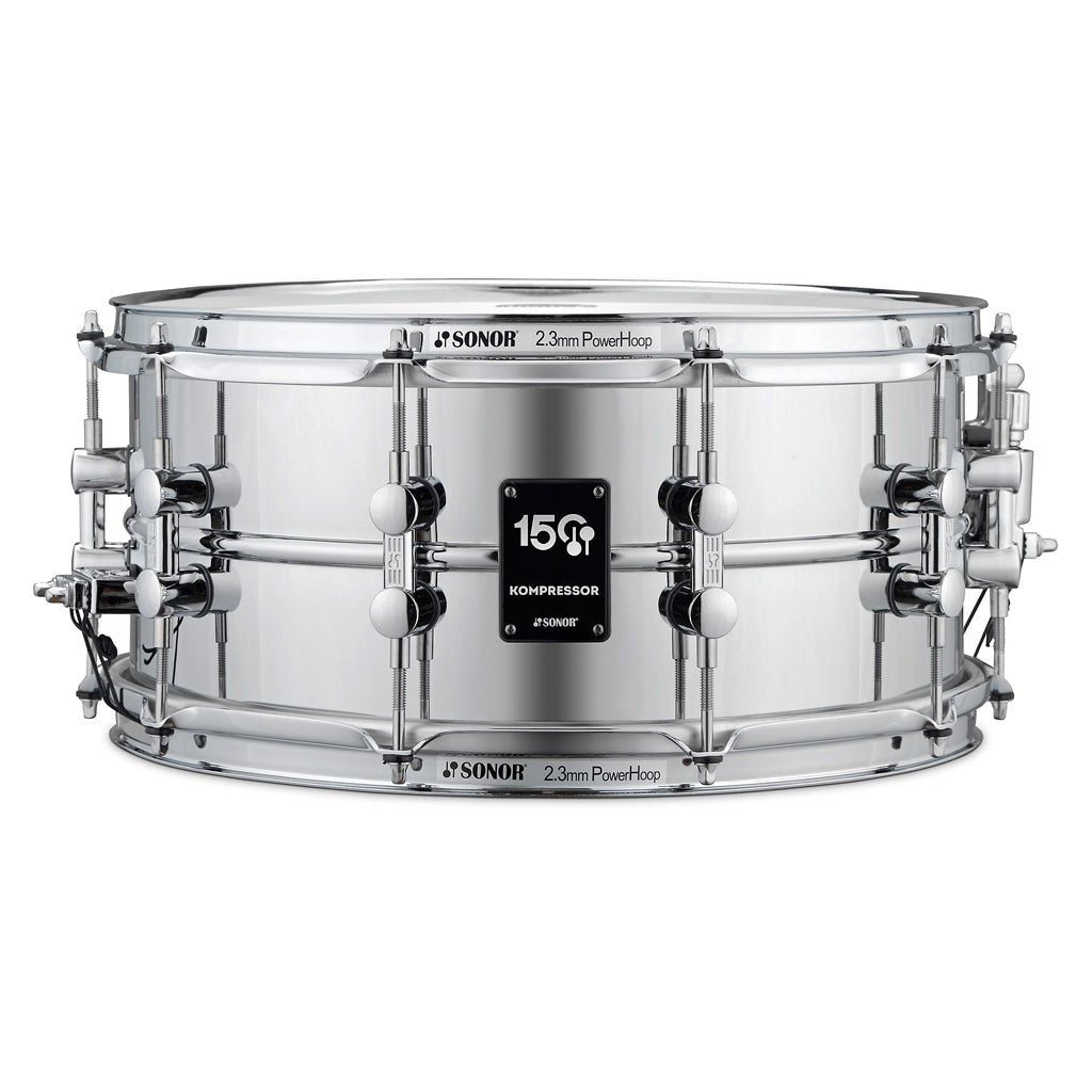 Sonor Kompressor 14"x6.5" Steel Snare Drum - 150th Anniversary Limited Edition Snare Drums Sky Music