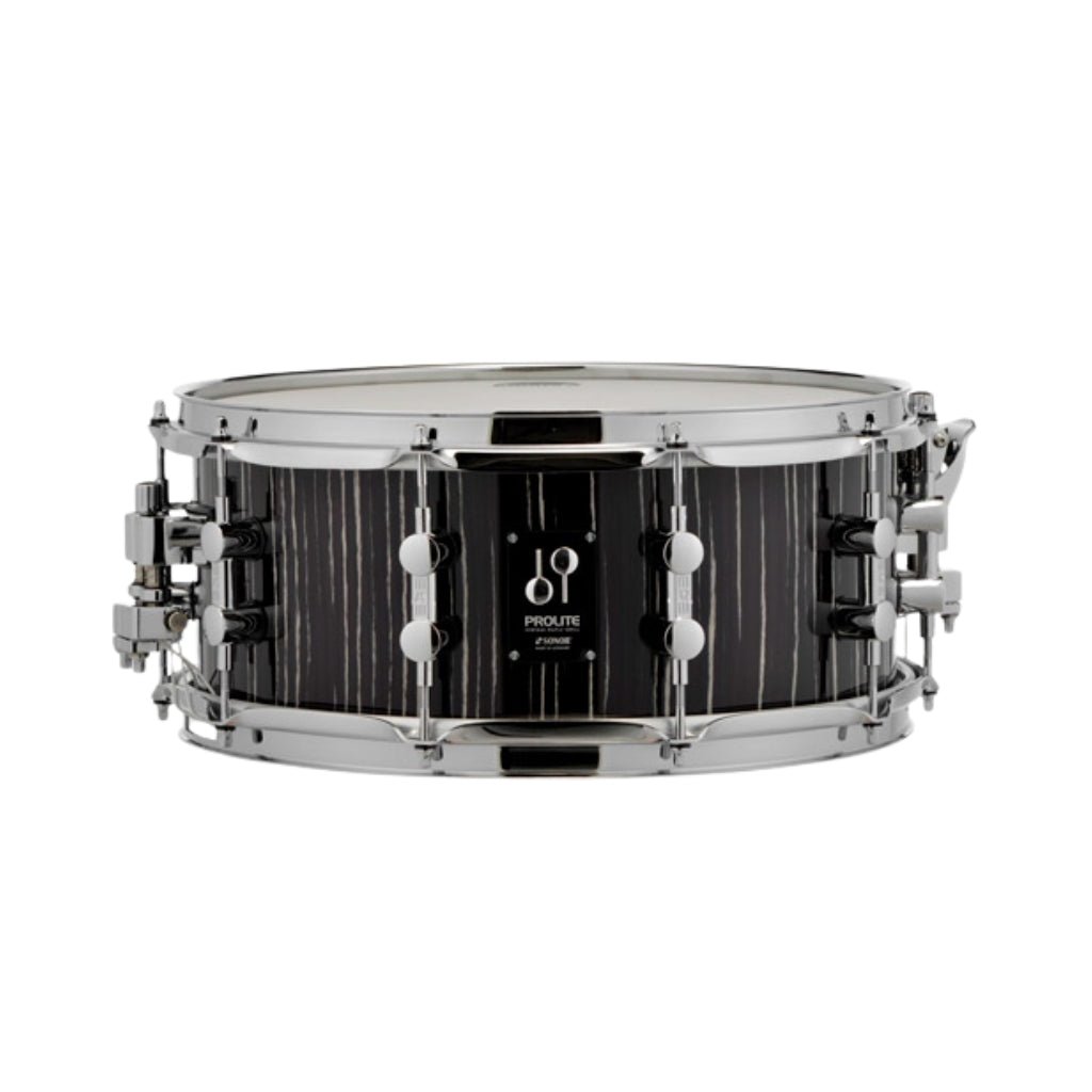 Sonor Prolite 14 x 6 Inch Snare Drum - Ebony White Stripes Snare Drums Sky Music