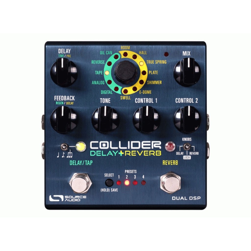 Source Audio Collider Stereo Delay+Reverb Pedal Effects Pedals Sky Music