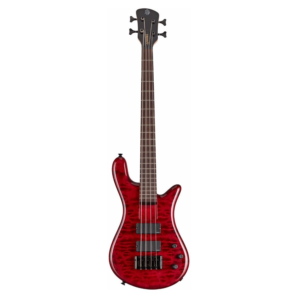 Spector Bantam 4 Short Scale Bass Guitar - Black Cherry w/ EMGs Bass Guitars Sky Music