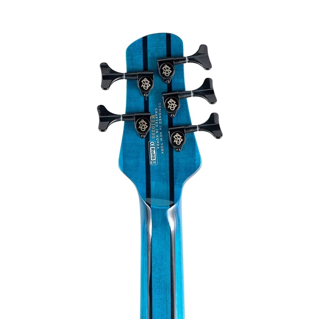 Spector Dimension 5 M/S Bass Guitar - Black & Blue Gloss Bass Guitars Sky Music