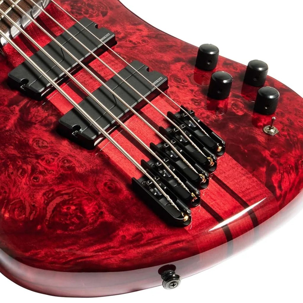 Spector Dimension 5 M/S Bass Guitar - Inferno Red Bass Guitars Sky Music