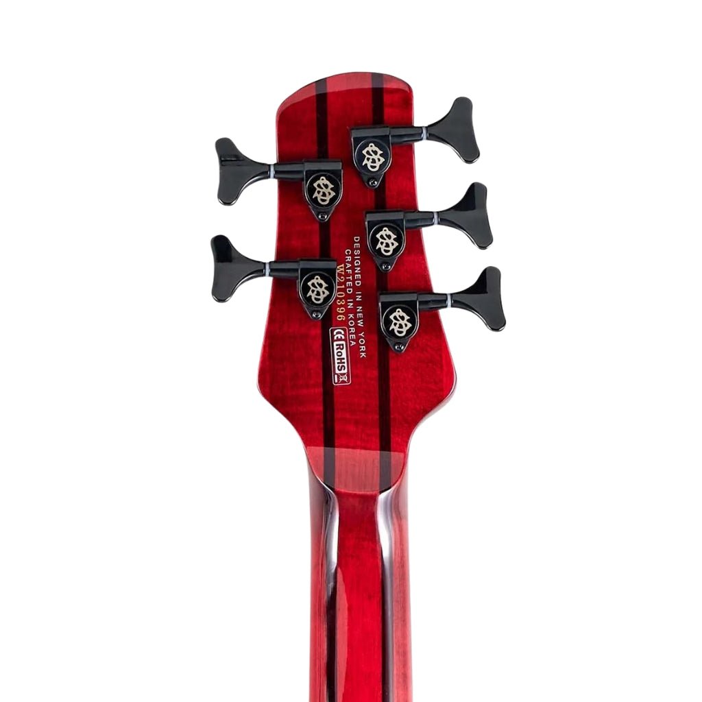 Spector Dimension 5 M/S Bass Guitar - Inferno Red Bass Guitars Sky Music