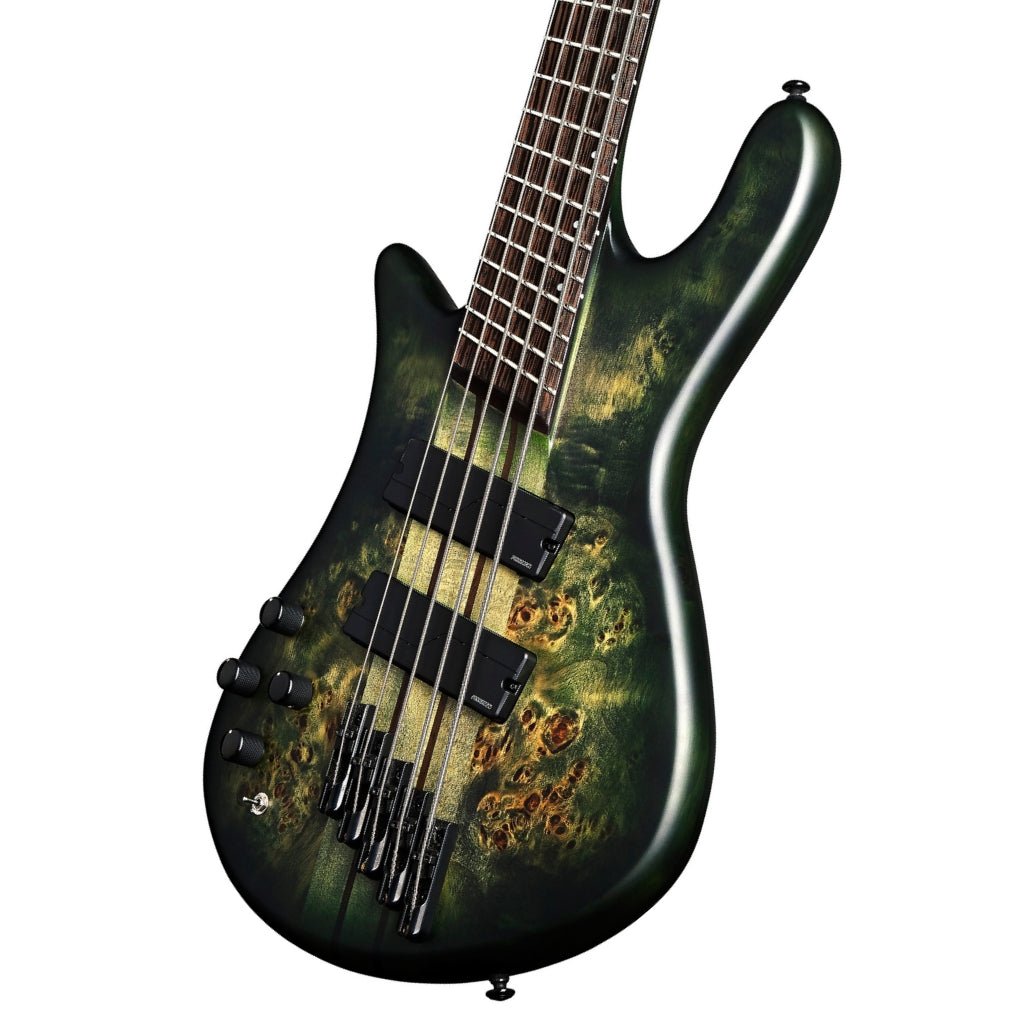 Spector Dimension 5 M/S Left Hand Bass Guitar - Haunted Moss Bass Guitars Sky Music