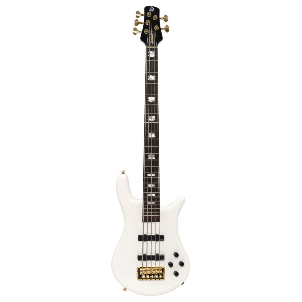 Spector Euro 5 LX Bass Guitar - White Gloss Bass Guitars Sky Music