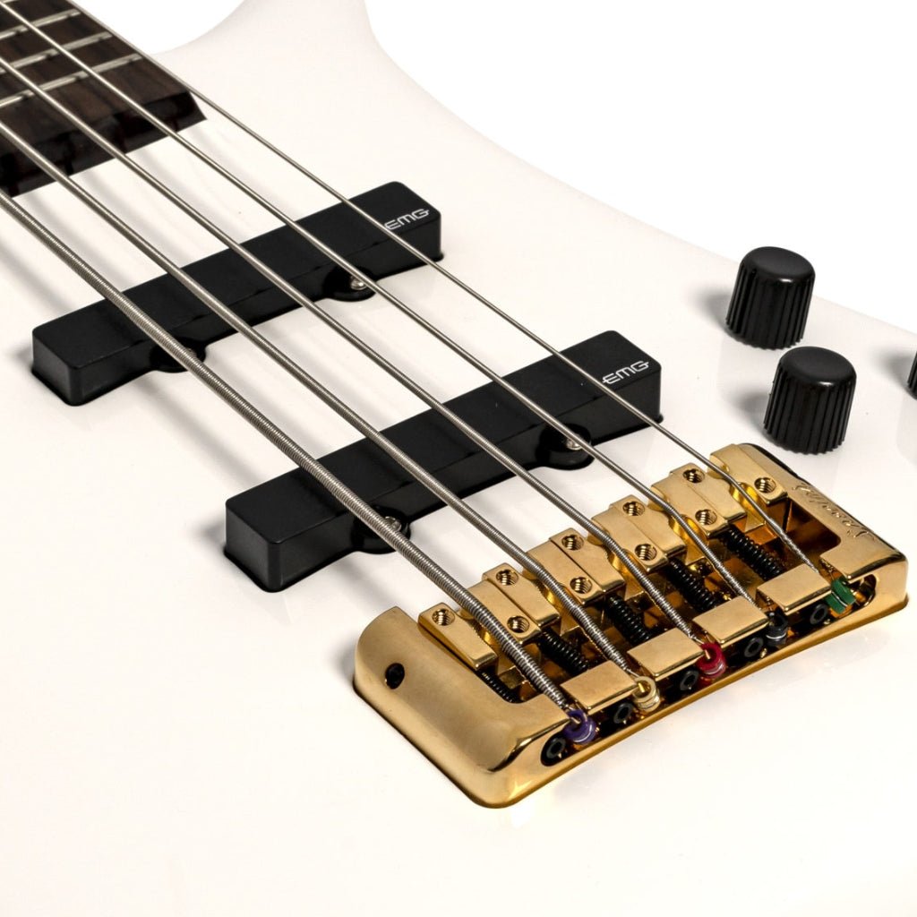 Spector Euro 5 LX Bass Guitar - White Gloss Bass Guitars Sky Music