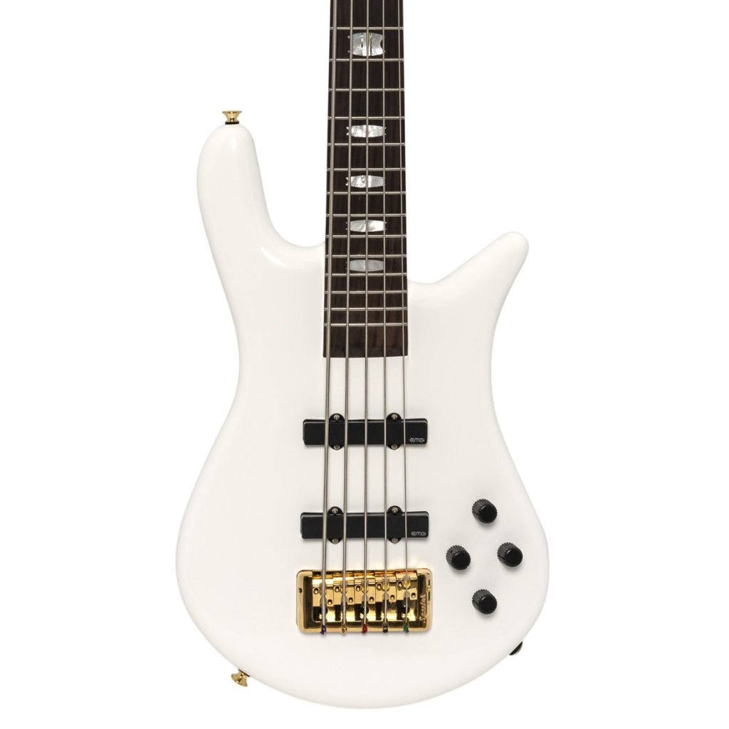 Spector Euro 5 LX Bass Guitar - White Gloss Bass Guitars Sky Music