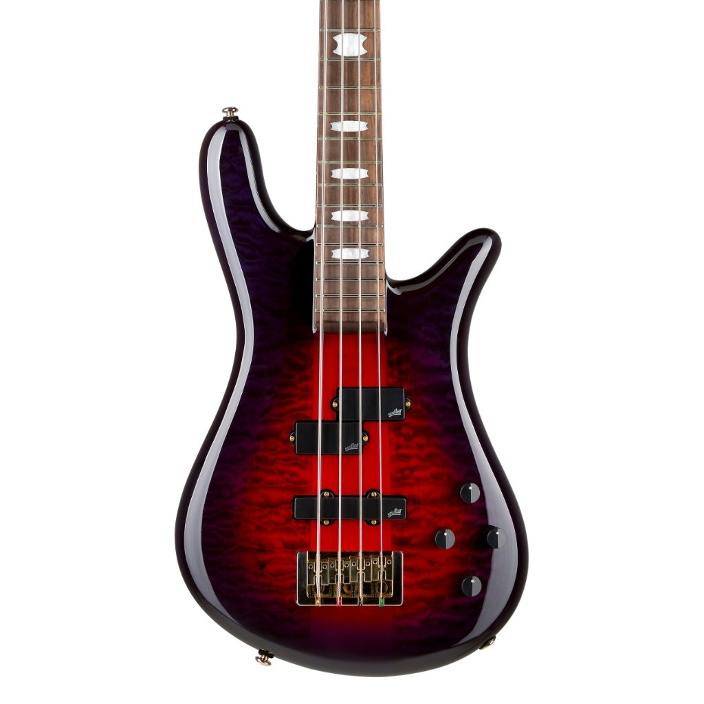 Spector Icon NS-2 Neck Through Electric Bass Guitar - Purple Cherry Bass Guitars Sky Music