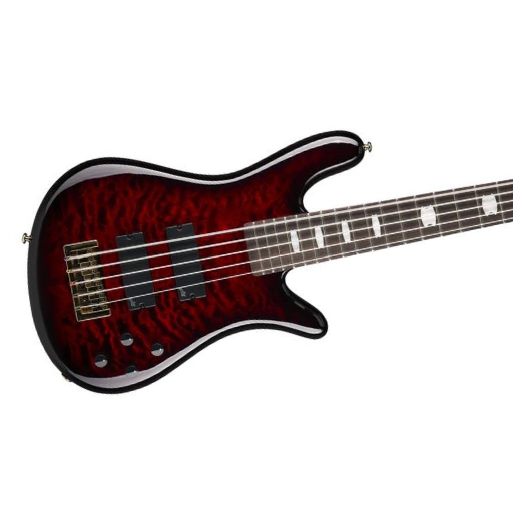 Spector Icon NS-5 5-string Electric Bass Guitar - Black Cherry Gloss Bass Guitars Sky Music