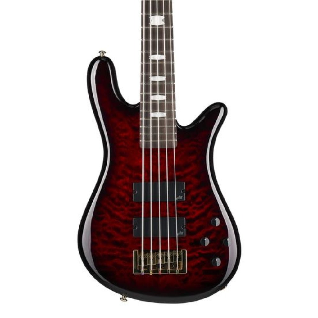 Spector Icon NS-5 5-string Electric Bass Guitar - Black Cherry Gloss Bass Guitars Sky Music